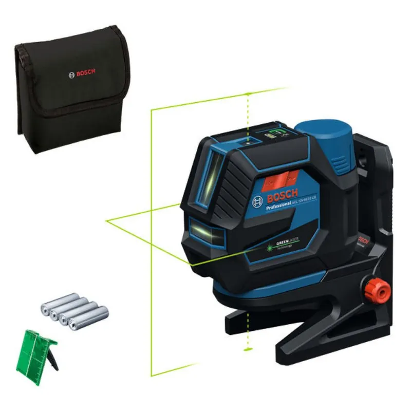 Bosch Bleu 0601066S00 GCL 12V-50-22 CG set Line and spot laser excl. batteries et chargeur en boîte