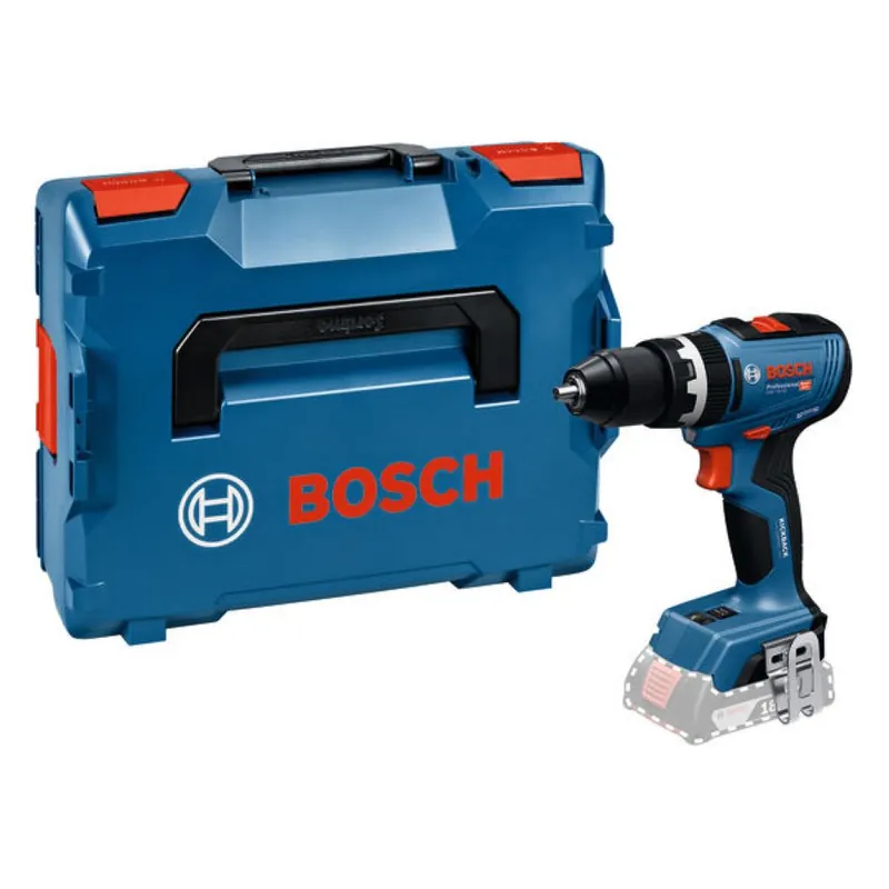 Bosch Bleu 06019N3301 Perceuse à percussion sans fil GSB 18V-65 sans batteries ni chargeur en L-BOXX
