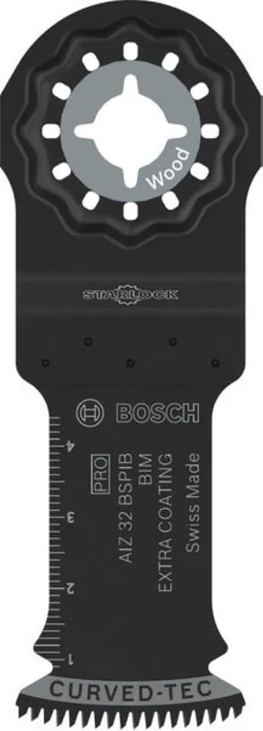 Bosch Bleu Accessoires 2608669071 PRO Starlock AIZ 32 BSPIB Lame de scie égoïne Bois dur Courbe-Tec 32 x 50 5x