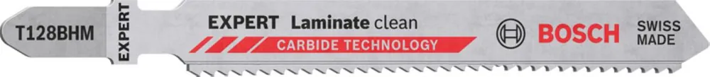 Bosch Bleu Accessoires 2608901707 EXPERT Laminate Clean T128BHM lame de scie sauteuse 2pcs.