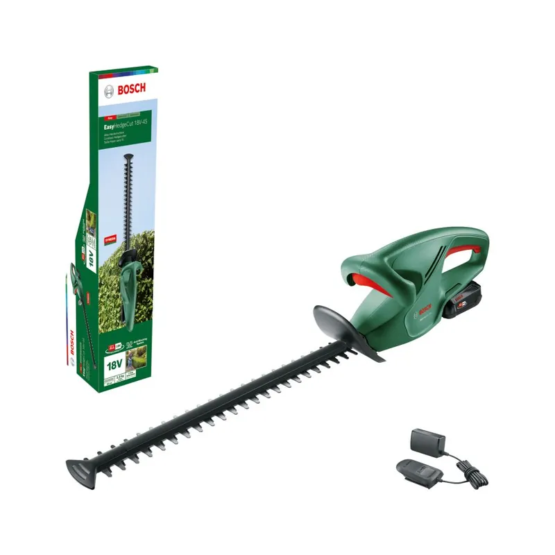 Bosch Vert 0600849H02 Taille-haie EasyHedgeCut 18-45 Accu 1x 18V 2.0 Ah et chargeur AL1810CV