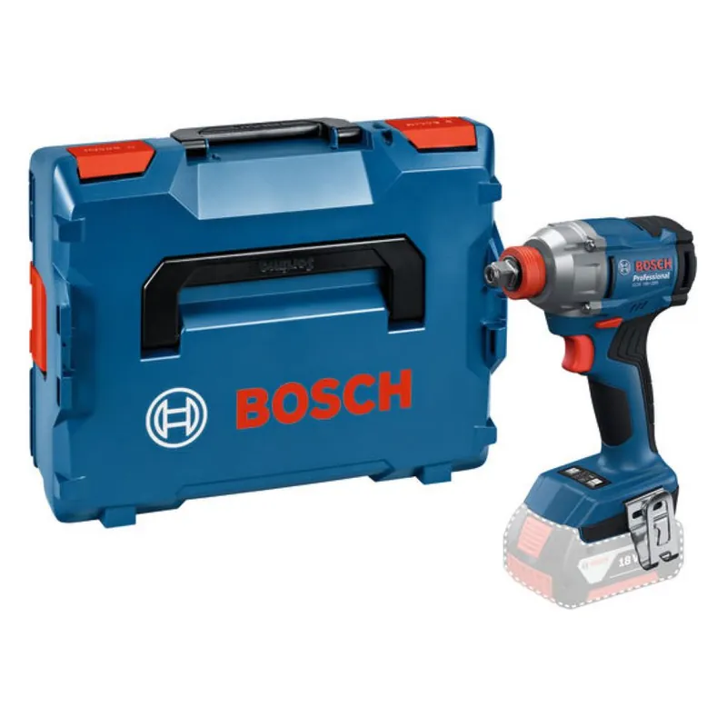 Bosch Bleu 06019N2100 Visseuse à percussion sans fil GDX 18V-285 excl. batteries et chargeur en L-BOXX
