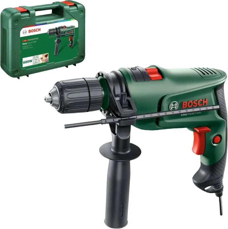 Bosch Vert 0603133000 EasyImpact 600 Perceuse à percussion en mallette