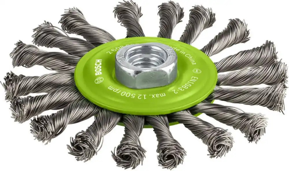 Bosch Bleu Accessoires 2608622106 PRO Brosse à disque lourde en acier inoxydable, 115x0.5 mm, filetage