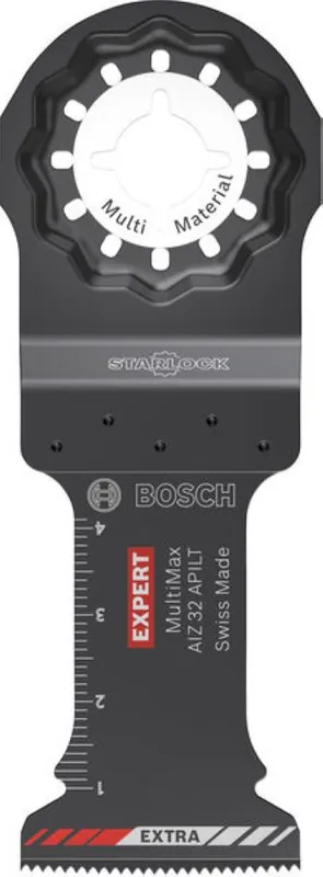 Bosch Bleu Accessoires 2608902394 EXPERT Starlock CoatedCarbide lame de scie à métaux AIZ 32 APILT Carbide, Multimatériau, Curved-Tec 32 x 46 mm 1