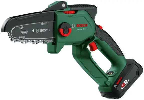 Bosch Vert 06008B8900 EasyChain 18V-15-7 set de tronçonneuses sans fil 1x 18V 2.5 Ah et chargeur