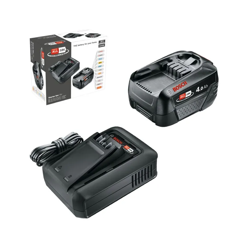 Bosch Vert Accessoires 1600A031T6 Kit de démarrage 18V 1 x 18V 4Ah + AL18V-44