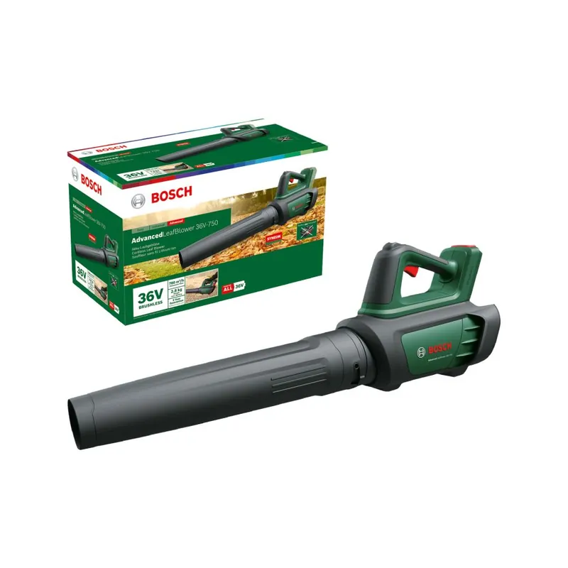 Bosch Vert 06008C6001 AdvancedLeafBlower 36V-750 souffleur de feuilles sans fil excl. batteries et chargeur dans la boîte