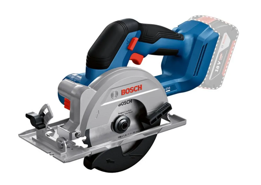 Bosch Bleu 06019M3120 GKS 18V-51 scie circulaire sans fil 140mm excl. batteries et chargeur