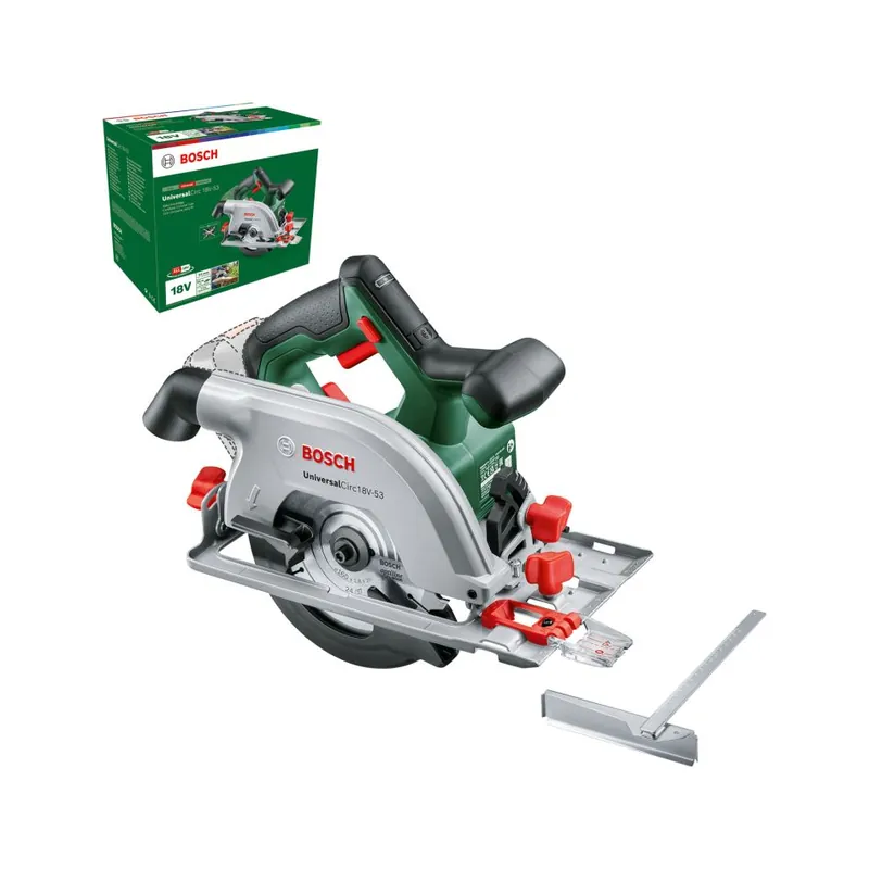 Bosch Vert 06033B1400 UniversalCirc 18V-53 scie circulaire sans fil excl. batteries et chargeur en boîte