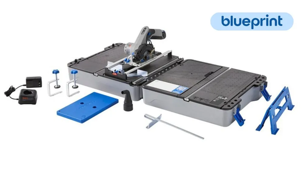 Dremel F013CS12JM BluePrint CS12JM 12V Portable saw station 12V compact saw, saw station and case 1 x 12V 2.0 Ah battery and quick charger