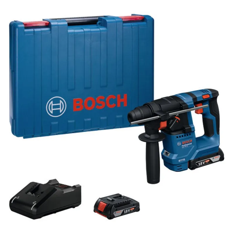 Bosch Bleu 0611927001 GBH 18V-18 marteau sans fil 2x 2.0 Ah et chargeur GAL 18V-20 en mallette