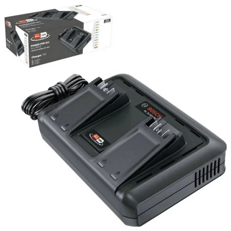 Bosch Vert 1600A03607 Chargeur de batterie AL 2 x 18V 88 sans batterie