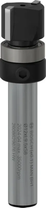 Bosch Bleu Accessoires 2608629676 PRO Fraise à copier 8 mm, D1 12,7 mm, L 9,5 mm