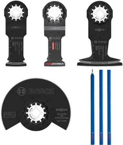Bosch Bleu Accessoires 061599766V Jeu de lames de scie Starlock en mini L-BOXX avec crayons