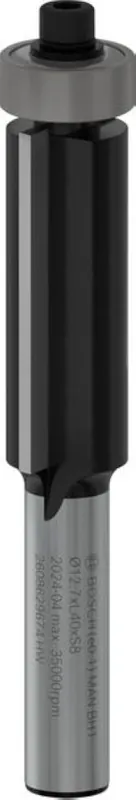 Bosch Bleu Accessoires 2608629674 PRO Affleureuse 8 mm D1 127 mm L 40 mm
