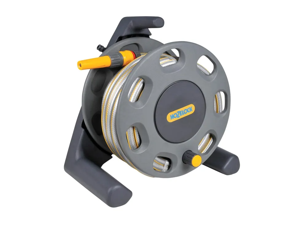 Hozelock 2412R0000 Enrouleur de tuyau + 15 m de tuyau