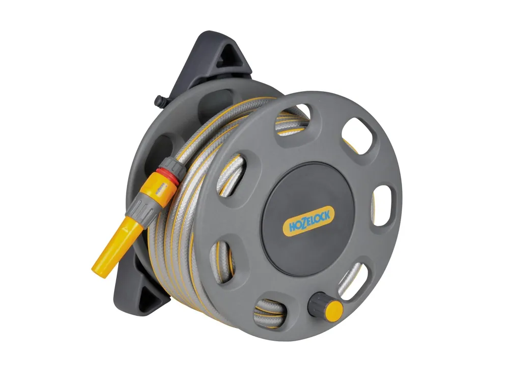 Hozelock 2422R0000 Enrouleur mural compact + 15 m de tuyau