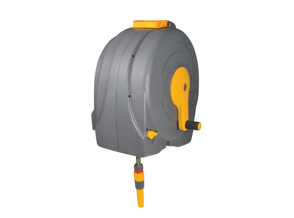 Hozelock 2496R0000 Enrouleur rapide Boîte à tuyau murale 40 m