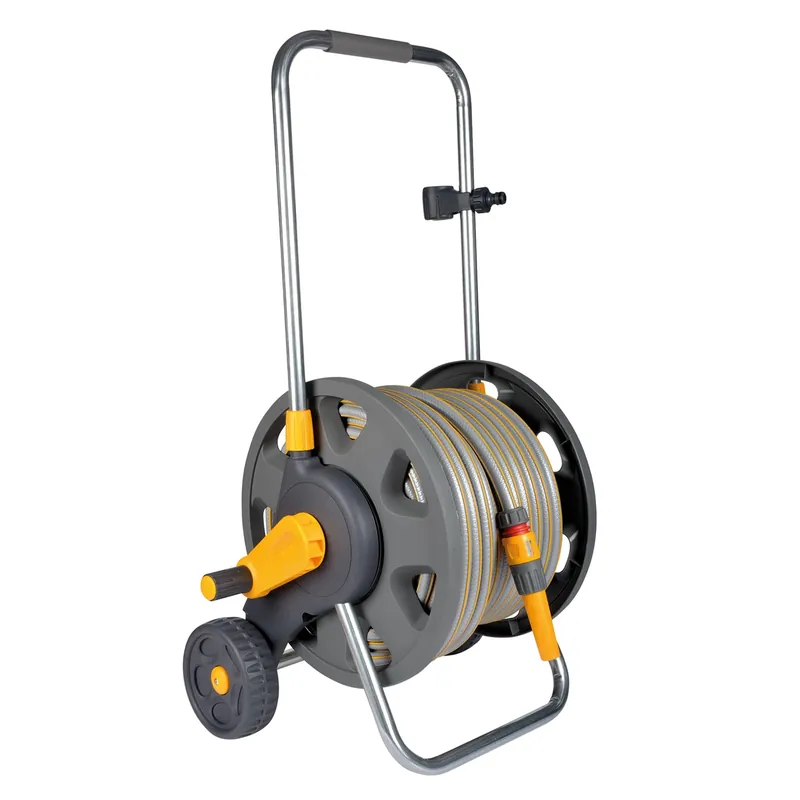 Hozelock 2434R0000 Chariot à tuyaux + 30 m de tuyau