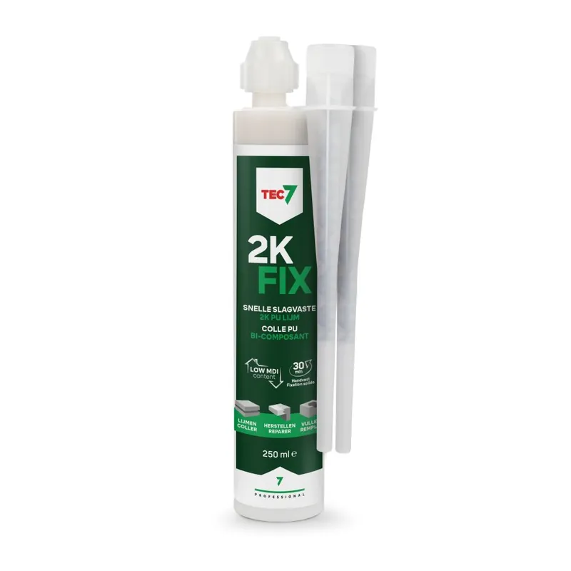 TEC7 591536000 2K-Fix Cartouche de colle 2k PU résistante aux chocs 250ml
