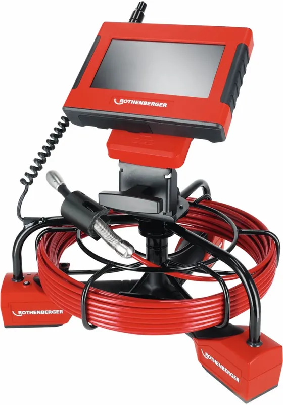 Rothenberger 1000005076 ROCAM MINI HD et Module 20/16 HD - CAS Set de caméras d‘inspection 16m de câble 1x 2.0Ah 18V et chargeur