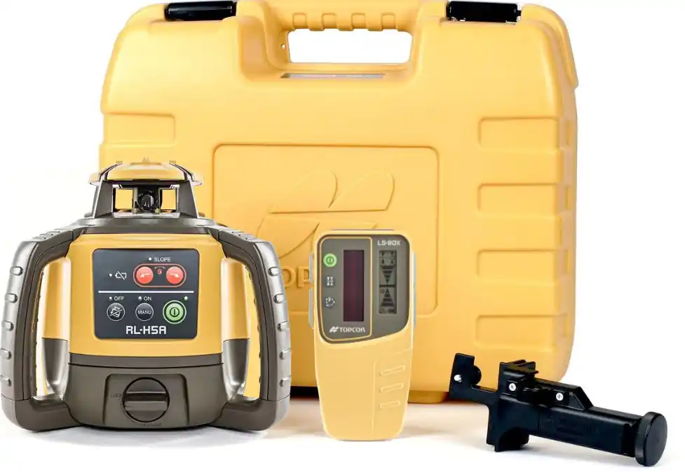 Topcon 1052624-01 RL-H5A + LS-80X Construction Laser + Receiver - Laser de chantier professionnel avec une seule inversion