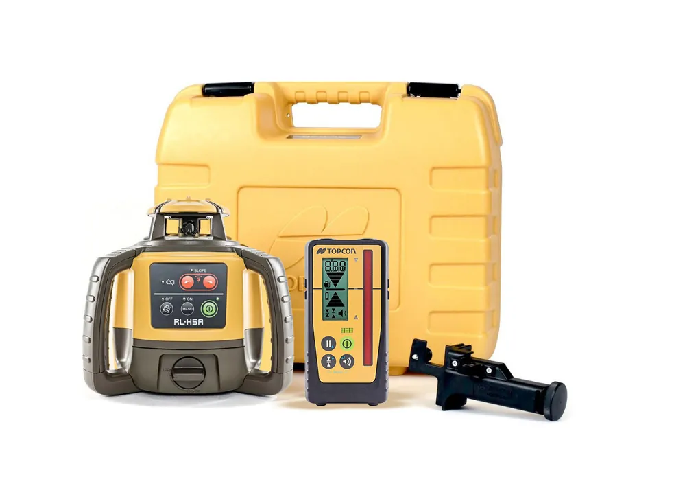 Topcon 1026026-01 RL-H5A + LS-100D Construction Laser + Receiver - Laser de chantier professionnel à simple inversion