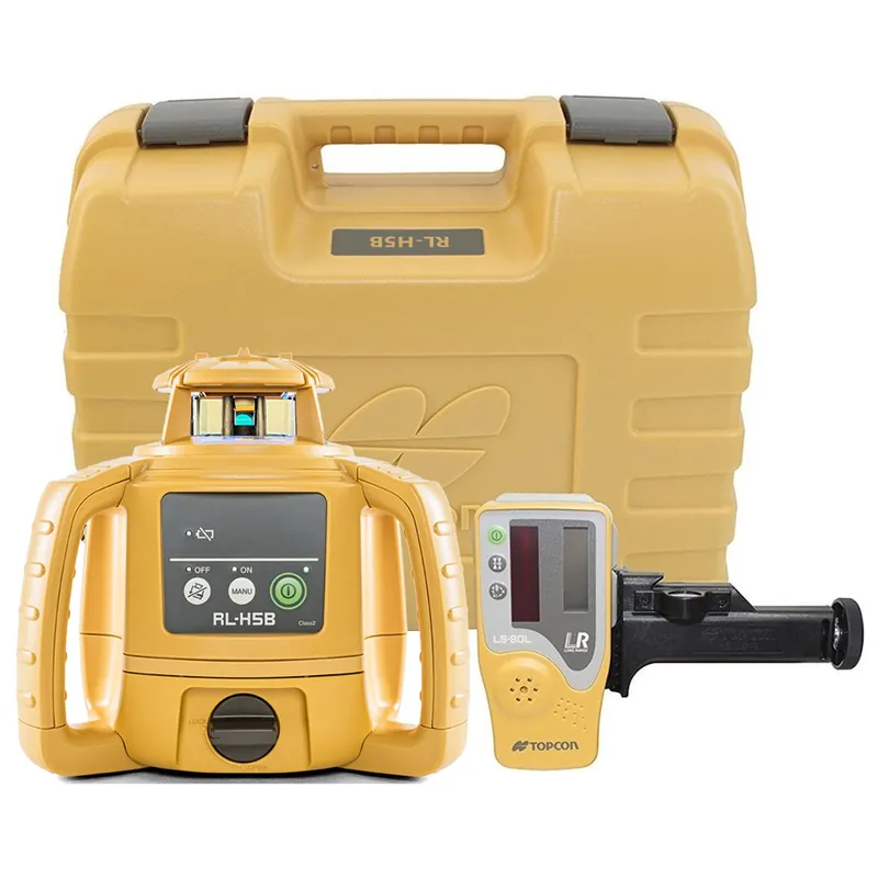 Topcon 1021200-72 RL-H5B + LS-80X Construction Laser + Receiver - Laser de chantier professionnel