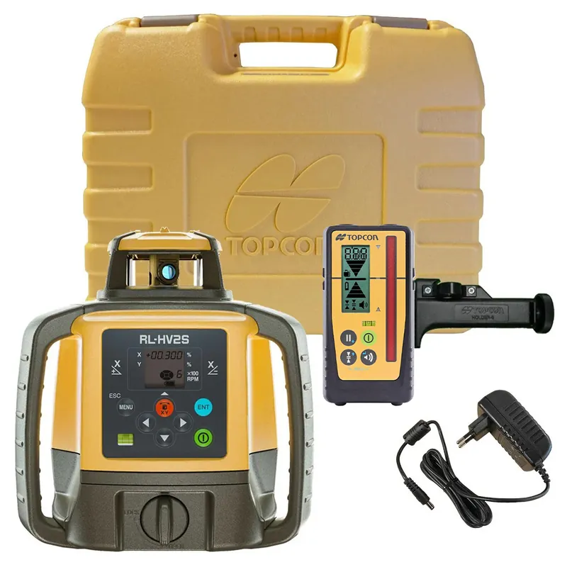 Topcon 1051612-24 RL-HV2S + LS-100D Laser de chantier multifonctionnel à double pente