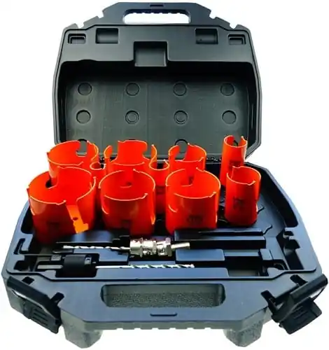 GRN Tools 550G-SET10 Coffret de 10 scies cloches multi-constructions (S-lock)