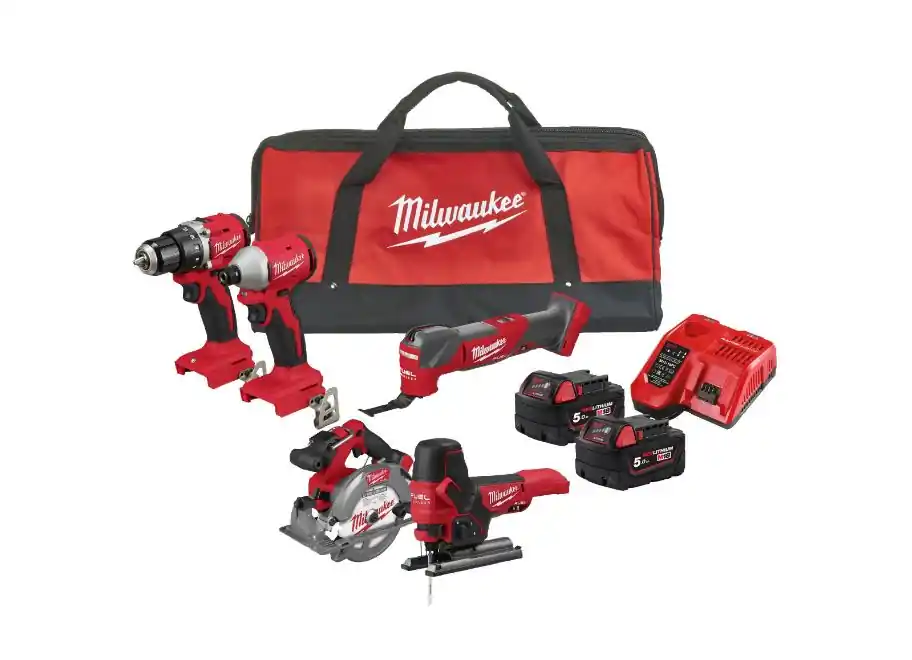 Milwaukee 4933492838 M18 BLCPP5A-502B M18 FUEL™ power pack - 5 machines 18V 5.0Ah Li-Ion in bag