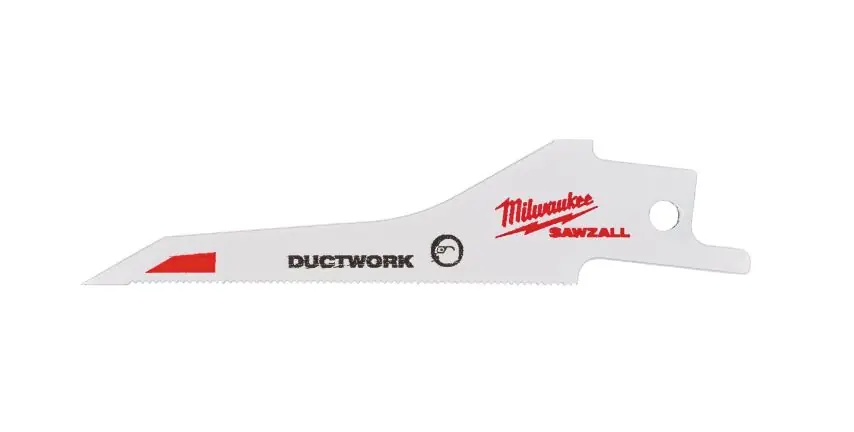 Milwaukee Accessoires 48471630 Scie à guichet Sawzall lame de scie pour conduits de ventilation 85mm 5 ST