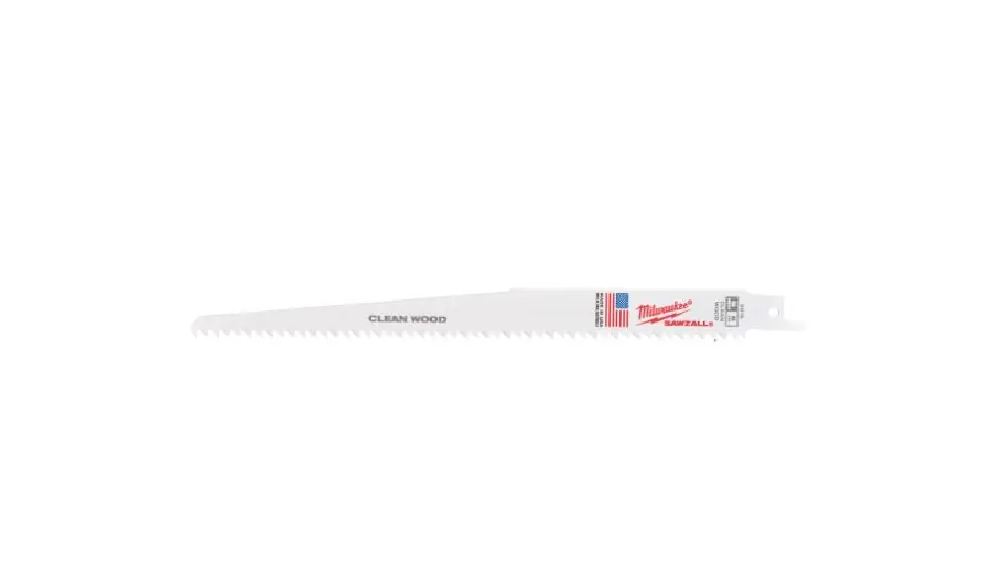 Milwaukee Accessoires 48475016 Sawzall Lame de scie à guichet bois/plastique 230mm 6-Tpi 5ST