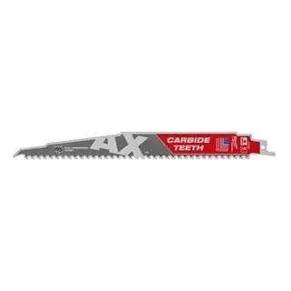 Milwaukee Accessoires 48475226 Sawzall The AX Carbide Recipro saw blade wood 230mm 5-Tpi