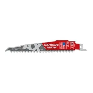 Milwaukee Accessoires 48475521 Sawzall The AX Carbide Recipro saw blade wood 150mm 5-Tpi 5ST