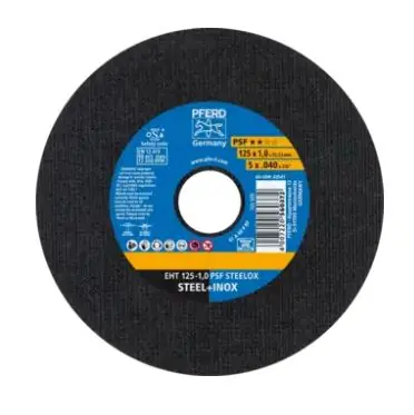 Pferd 61721101 Disque à tronçonner EHT 125x1,0 mm X-LOCK droit ligne universelle PSF STEELOX pour acier/inox
