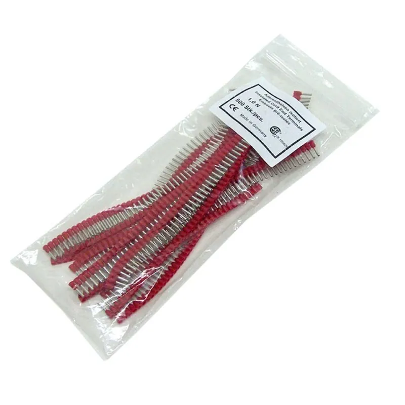 Jokari 60110 VPB Embouts de conducteurs Rouge 1.0 mm² (500pcs) 60110