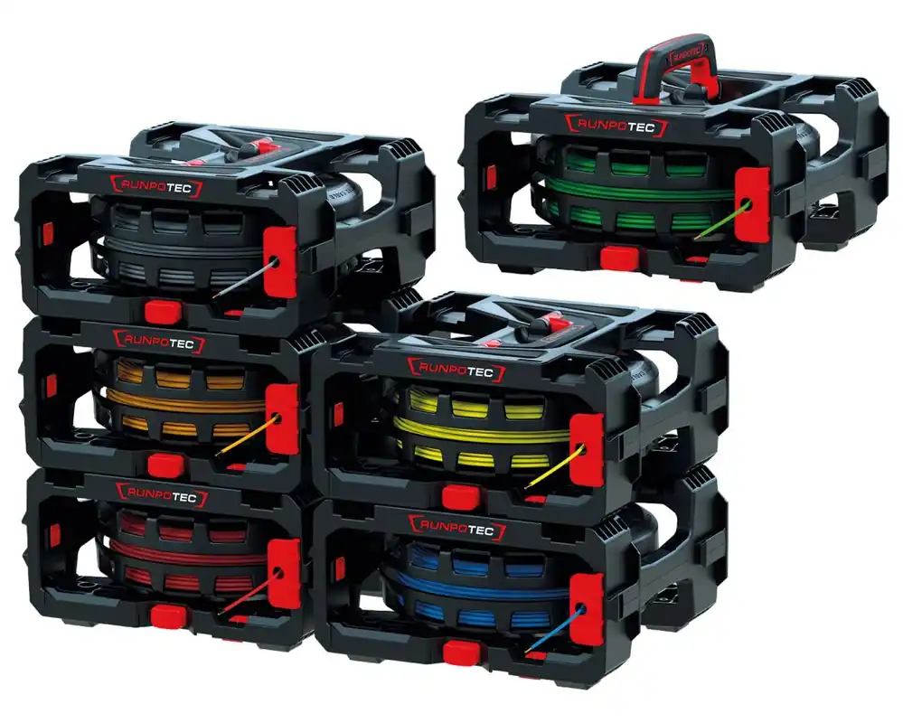 Runpotec 10217 Distributeur de câbles CB 260 Boîte à câbles 6 pièces