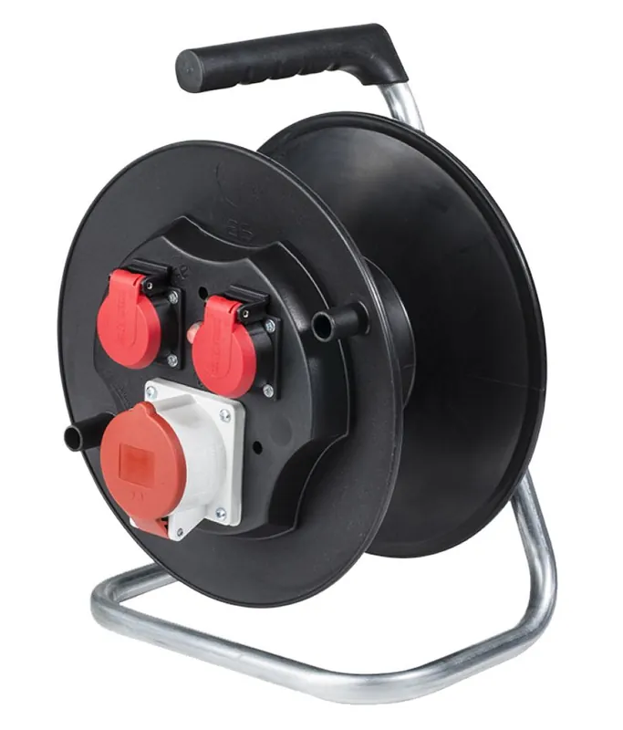 Schwabe 10150 Enrouleur de câble CEE vide 400V/16A IP44 pour 25m de câble