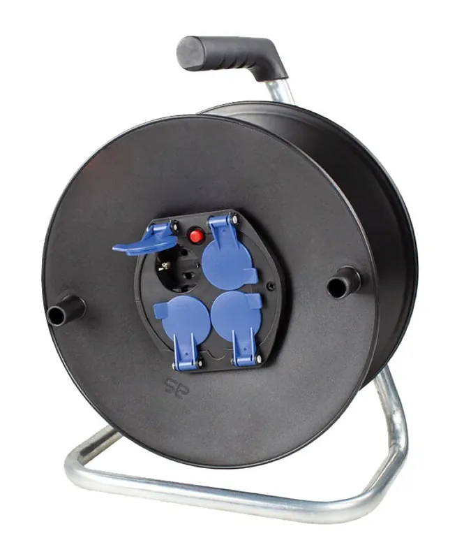 Schwabe 10205 Enrouleur de câble vide 230V/16A IP20 Ø230mm pour 25m de câble