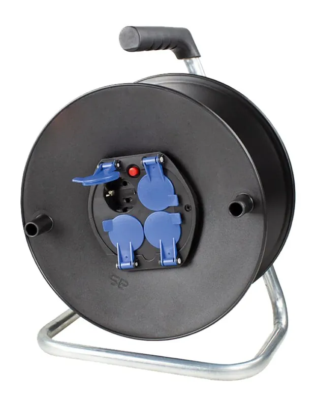Schwabe 10208 Enrouleur de câble vide 230V/16A IP20 Ø285mm pour 50m de câble