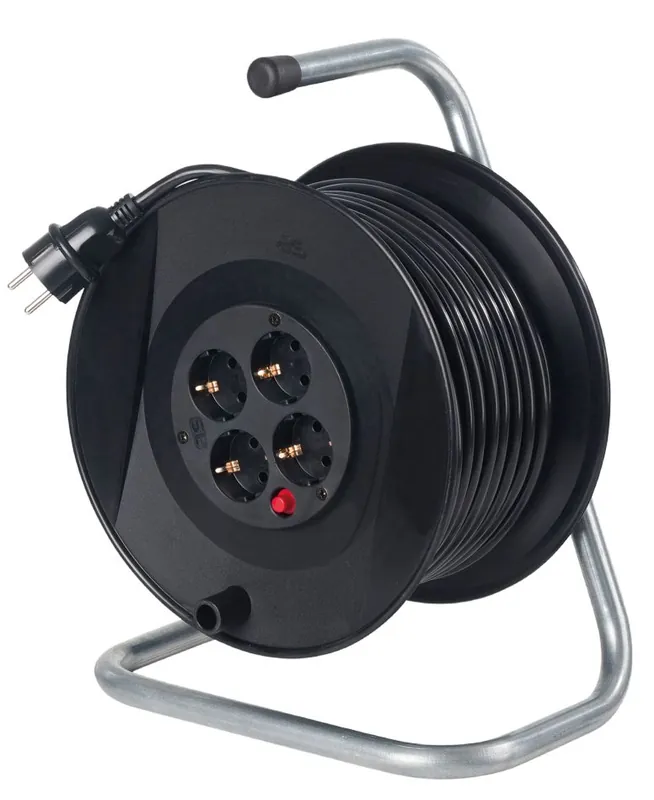 Schwabe 11104 Enrouleur de câble 230V/16A IP20 Vinyle H05VV-F 3G1.5 25m