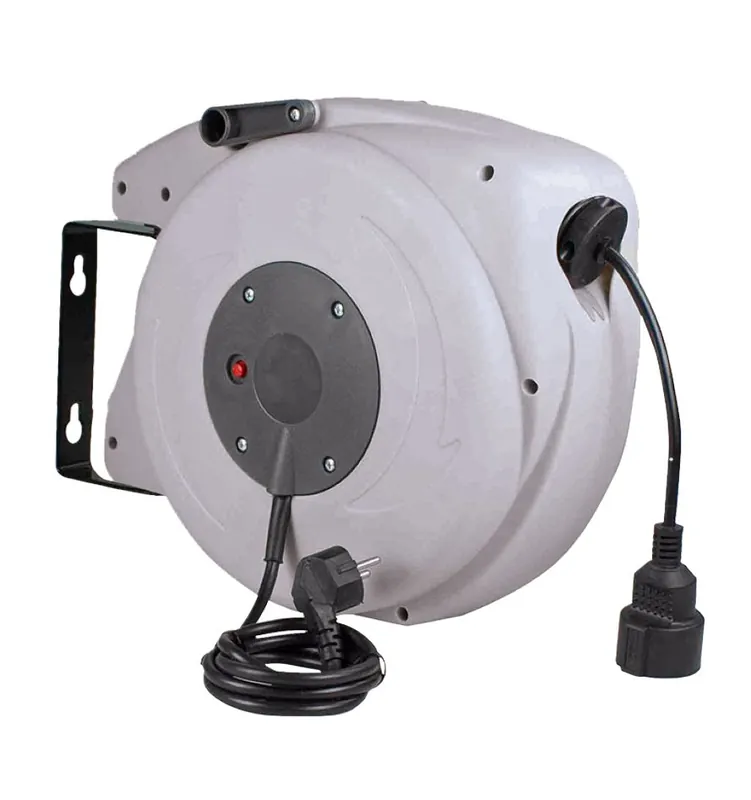 Schwabe 12645 Enrouleur de câble à ressort 230V/16A IP20 Vinyle H05VV-F 3G1.5 20m
