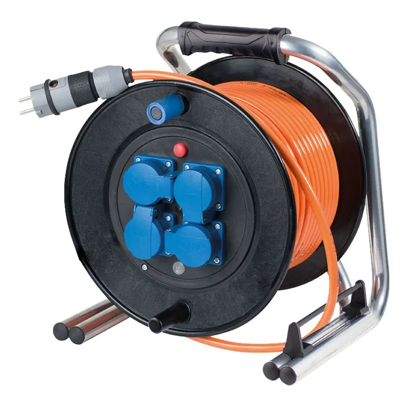 Schwabe 20743 Enrouleur de câble caoutchouc solide 230V/16A IP54 H07BQ-F 3G2.5 40m