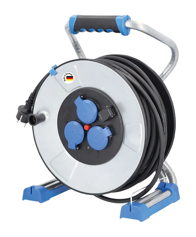 Schwabe 23320 Enrouleur de câble Xperts IronCoat 230V/16A IP44 Néoprène H07RN-F 3G2.5 40m