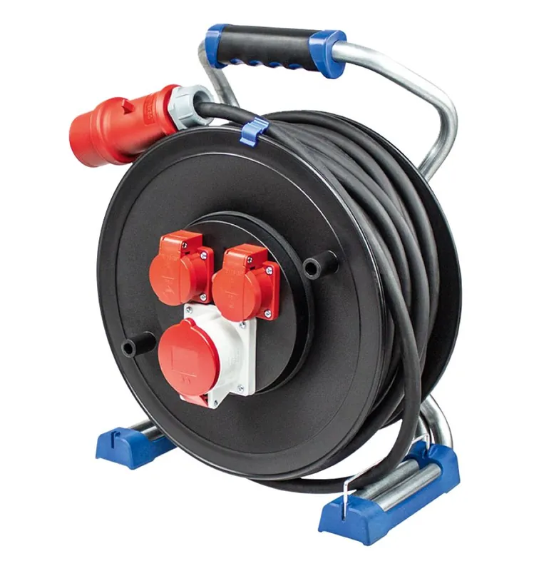 Schwabe 23653 CEE Xperts Enrouleur de câble 400V/16A IP44 Néoprène H07RN-F 5G2.5 30m