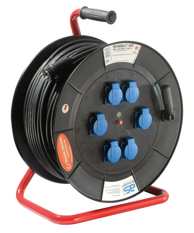 Schwabe 26100 Enrouleur Mammouth 230V/16A IP44 H07RN-F 3G2.5 80m