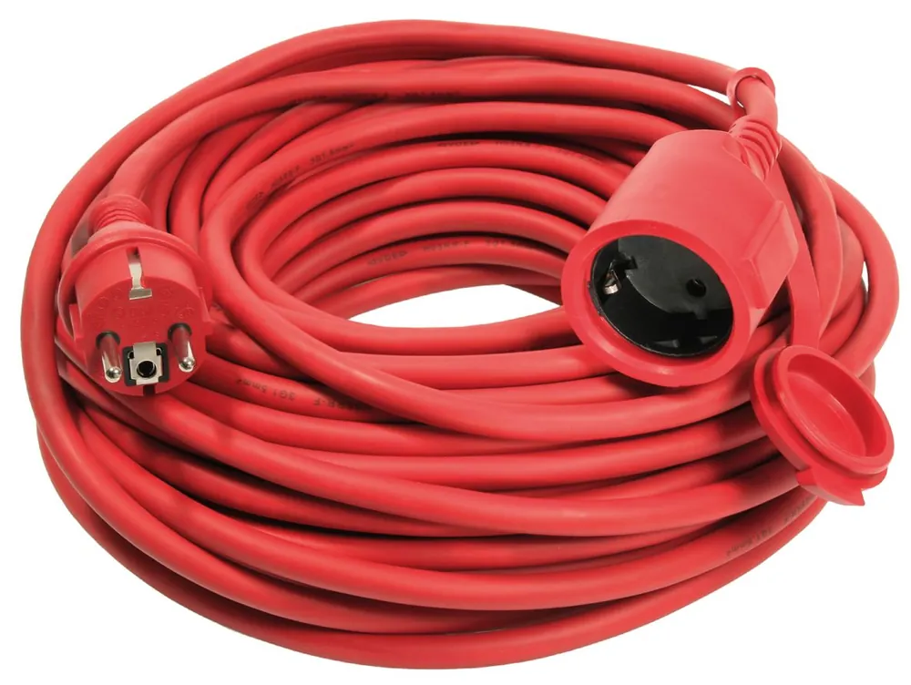 Schwabe 60264 Câble de rallonge Caoutchouc 230V/16A IP44 H05RR-F 3G1.5 rouge 25m