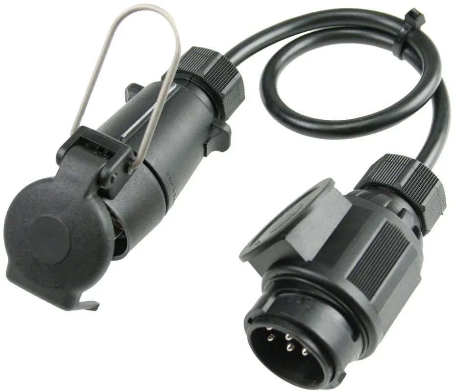 Schwabe 60467 Câble adaptateur camping IP44 13 broches véhicule vers 7 broches remorque 0,6m